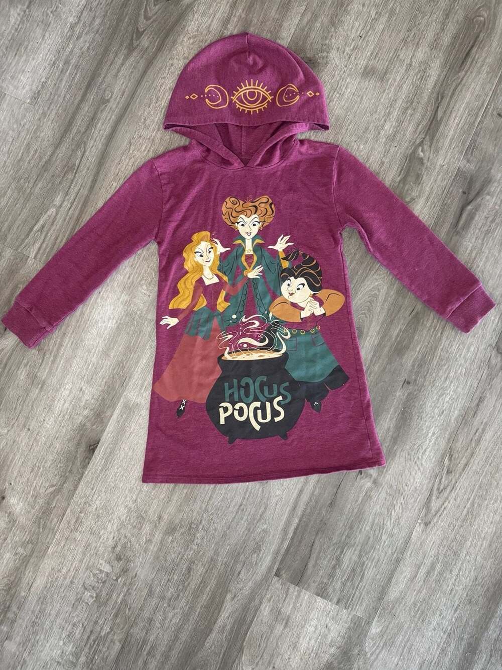 Disney Hocus Pocus Sanderson Sisters Hooded Dress Size S 6/6X